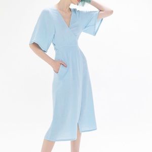 NWT Blue urban outfitters wrap dress
